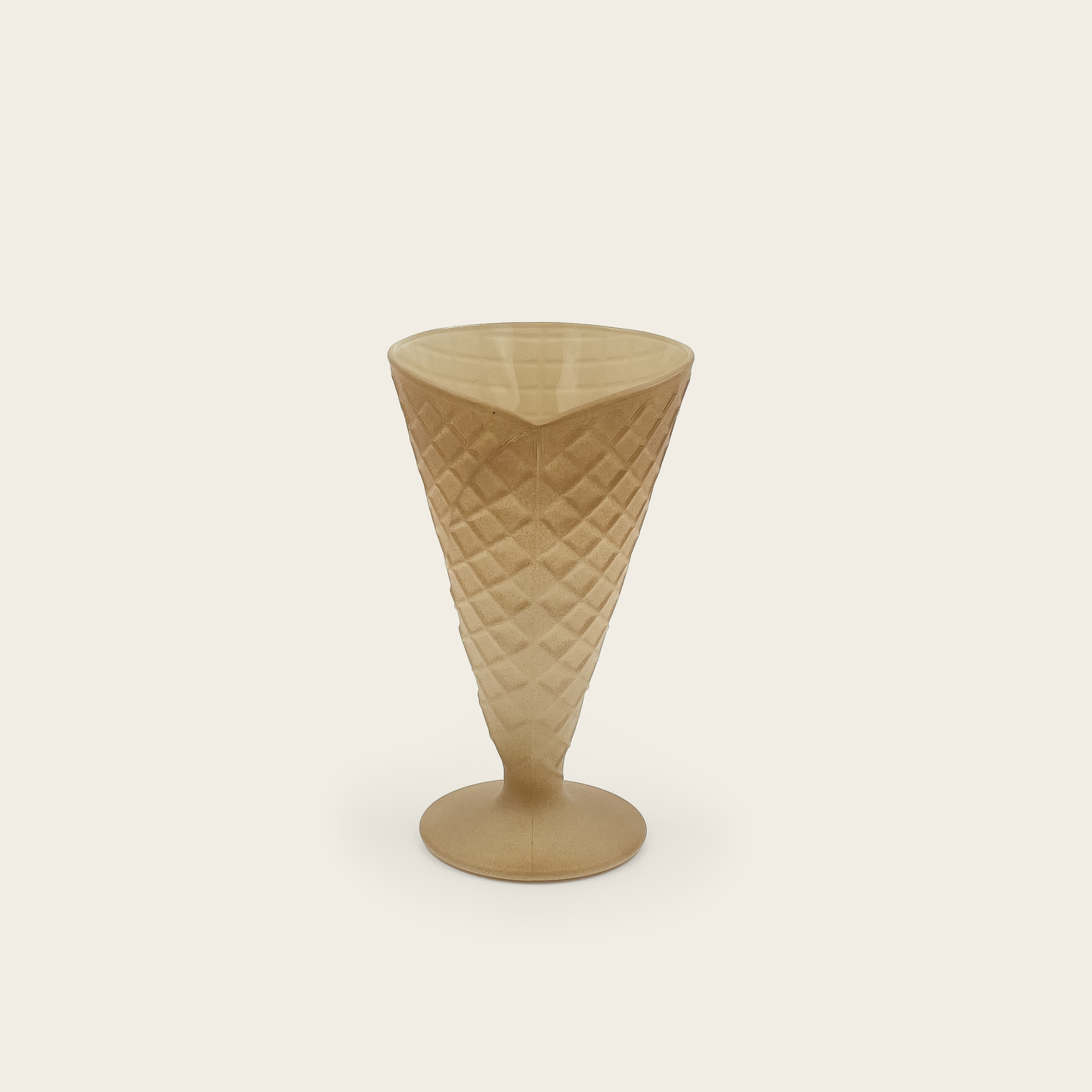 Waffle Cone Gelato Glass