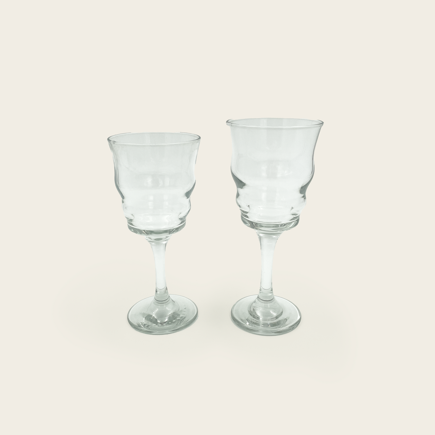 Wavy Wine Glasses (set of 8)