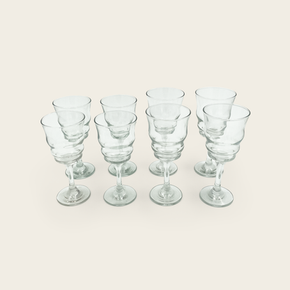 Wavy Wine Glasses (set of 8)